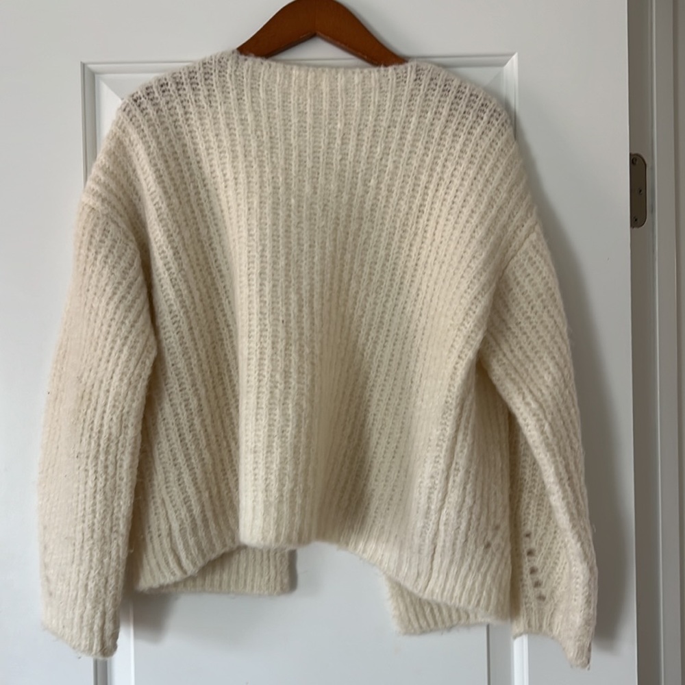 Sezane cream cardigan size small - Picture 4 of 5